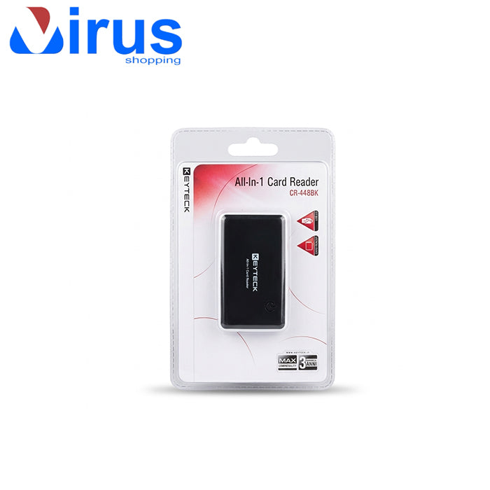Lettore Card Reader Esterno All-In-1 USB 2.0 | Compatibile con SD, MicroSD e Multi-Card