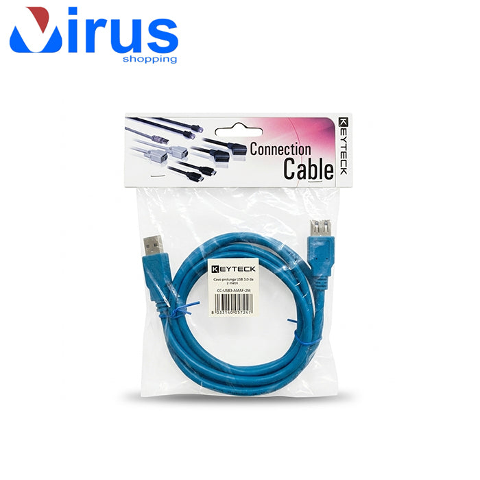 Cavo Prolunga USB 3.0 High Speed - Lunghezza 2 Metri AMAF