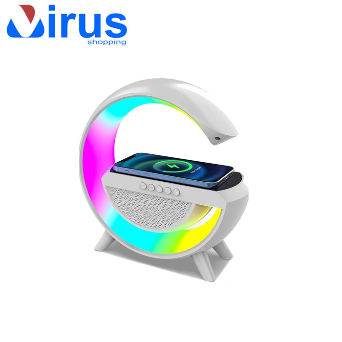 Stazione di Ricarica Wireless BT2301 con Speaker Bluetooth Multicolor