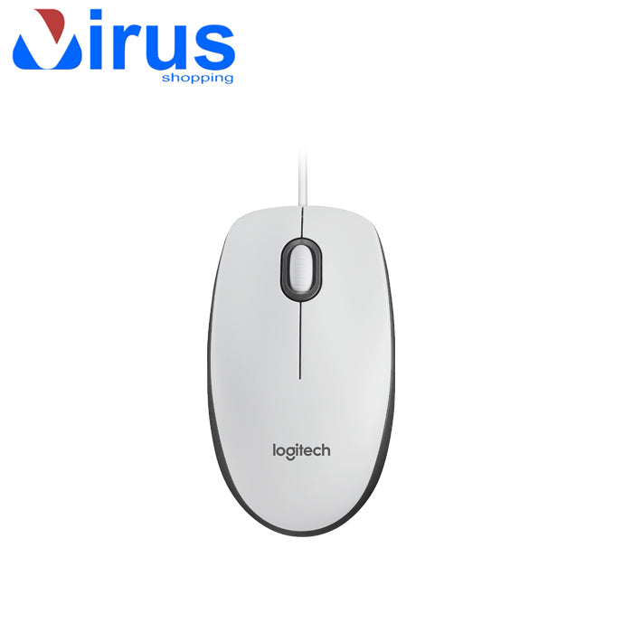Mouse Ottico Logitech M100 con USB Bianco