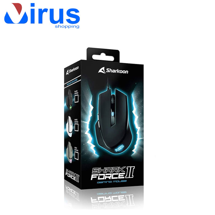 Mouse Gaming Ottico Sharkoon SHARK FORCE II Nero