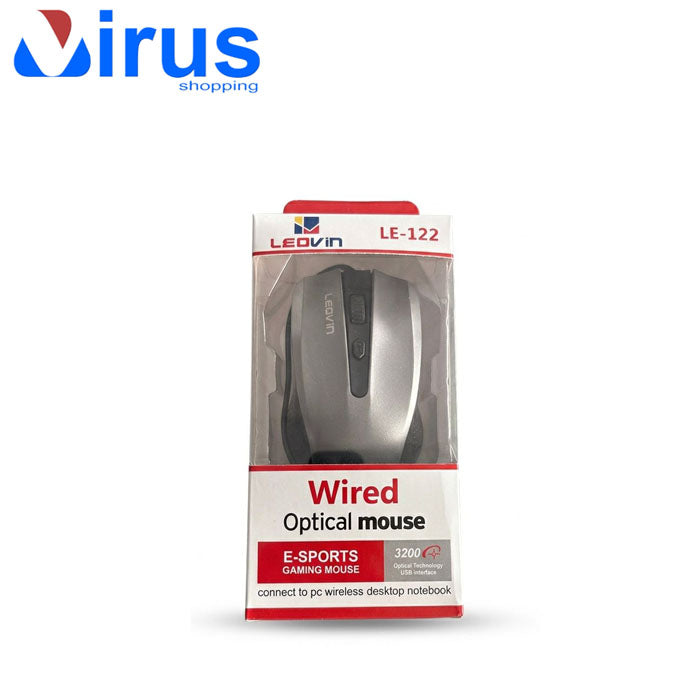 Mouse con filo Leovin LE-122 Colore Grigio