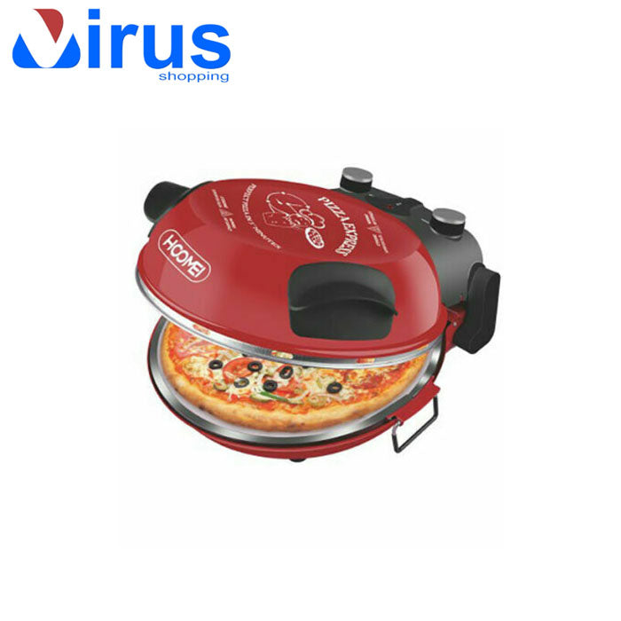 Forno Pizza Refrattaria rosso hoomei con pietra lavica
