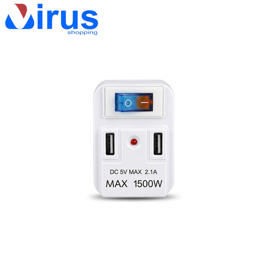 Adattatore Multipresa spina con USB
