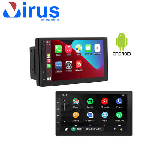 Stereo Autoradio 2 Din MP5 display 7" Touch GPS Android 10 bluethoot USB