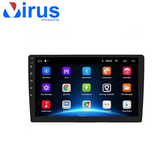 Stereo Autoradio PERVOI 2 DIN 7" HD Android 10,0 Touch Screen BT GPS USB