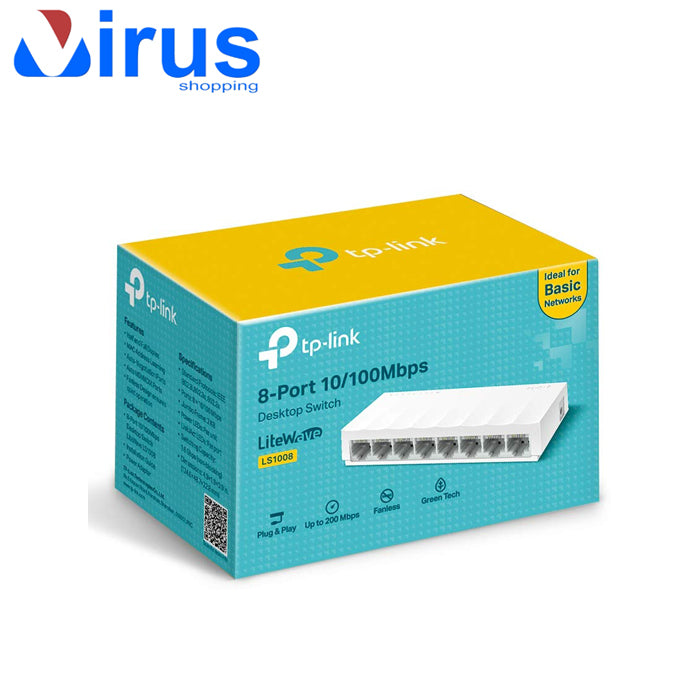 Switch 8 porte TP-link LS1008 switch hub 10/100mbps 8-port