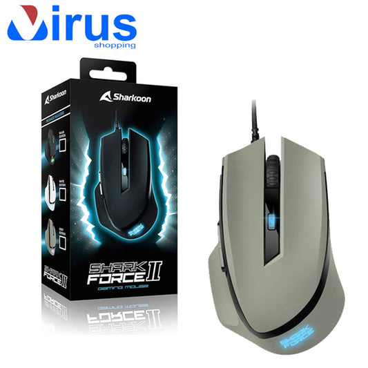 Mouse Gaming Ottico Sharkoon SHARK FORCE II Grigio
