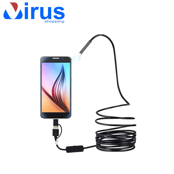 Endoscopio 3in1 type c micro usb e pc 5m
