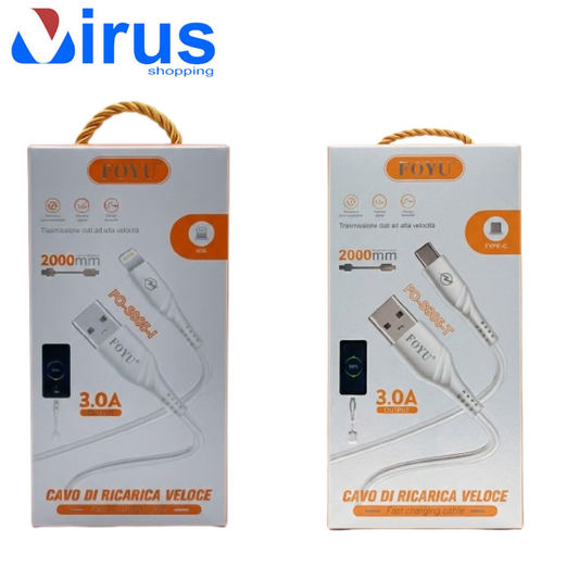 Cavo Type-C/Lightning 2 metri Foyu FO-S805-I/T